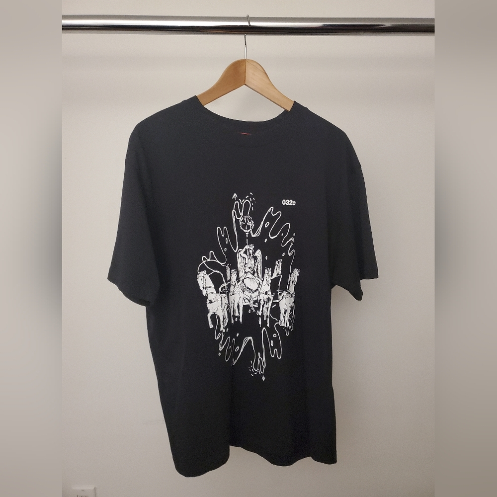 032c Black Graphic T-Shirt